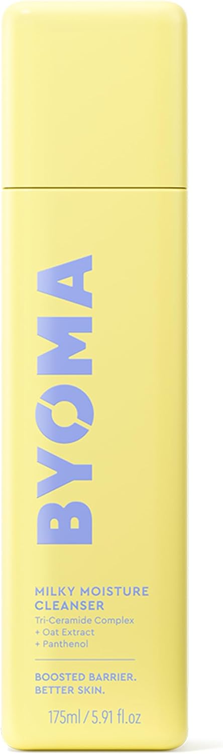 BYOMA Milky Moisture Cleanser (175ml) Ultra Soothing Cleanser, Gentle on Dry and Sensitive Skin, with Tri-Ceramide, Oat Extract and Panthenol, Vegan