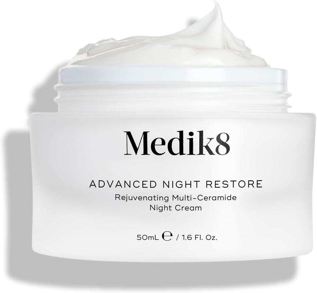 Medik8 Advanced Night Restore - Rejuvenating Multi-Ceramide Night Cream - Moisturiser - Deeply Nourish and Visibly Firm Your Complexion While You Sleep - 50ml