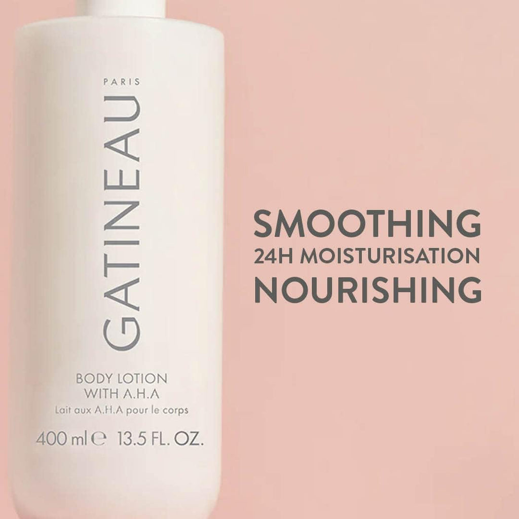 Gatineau - AHA Body Lotion, Hydrating Moisturiser Cream for Dry Skin with Shea Butter (400ml)