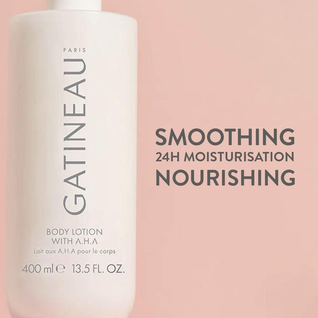 Gatineau - AHA Body Lotion, Hydrating Moisturiser Cream for Dry Skin with Shea Butter (400ml)