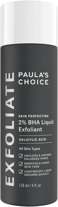 Paula's Choice SKIN PERFECTING 2% BHA Liquid Exfoliant - Face Exfoliating Peeling Fights Blackheads & Enlarged Pores - for a Healthy Glow - with Salicylic Acid - Combination & Oily Skin - 118 ml