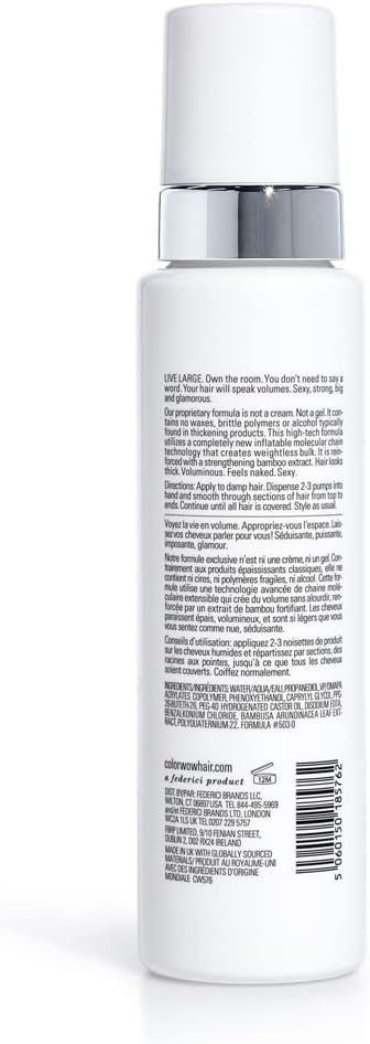 COLOR WOW Xtra Large Bombshell Volumizer - New Alcohol-Free Technology for Lasting Volume and Thickness 350ml