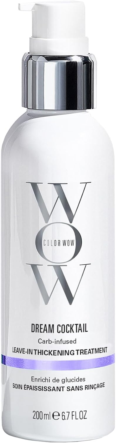 COLOR WOW Dream Cocktail Carb-Infused – Leave-In Thickening Treatment for Fine Hair, Instantly Boosts Fullness and Volume with Heat Protection, 200ml