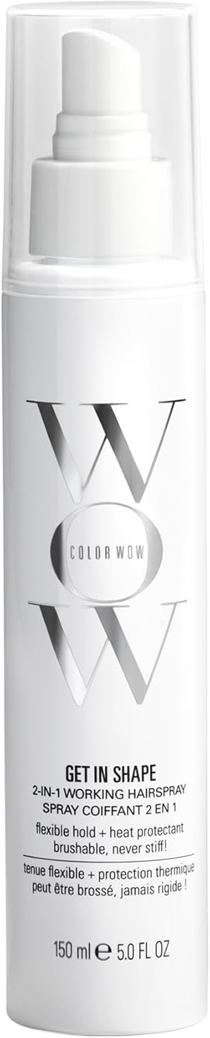 COLOR WOW Get In Shape Non-Aerosol Hairspray – Flexible, Strong Hold with Glossy Finish | Heat Protection + Touchable Control | No Dulling or Yellowing on Colour-Treated Hair