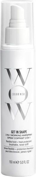 COLOR WOW Get In Shape Non-Aerosol Hairspray – Flexible, Strong Hold with Glossy Finish | Heat Protection + Touchable Control | No Dulling or Yellowing on Colour-Treated Hair