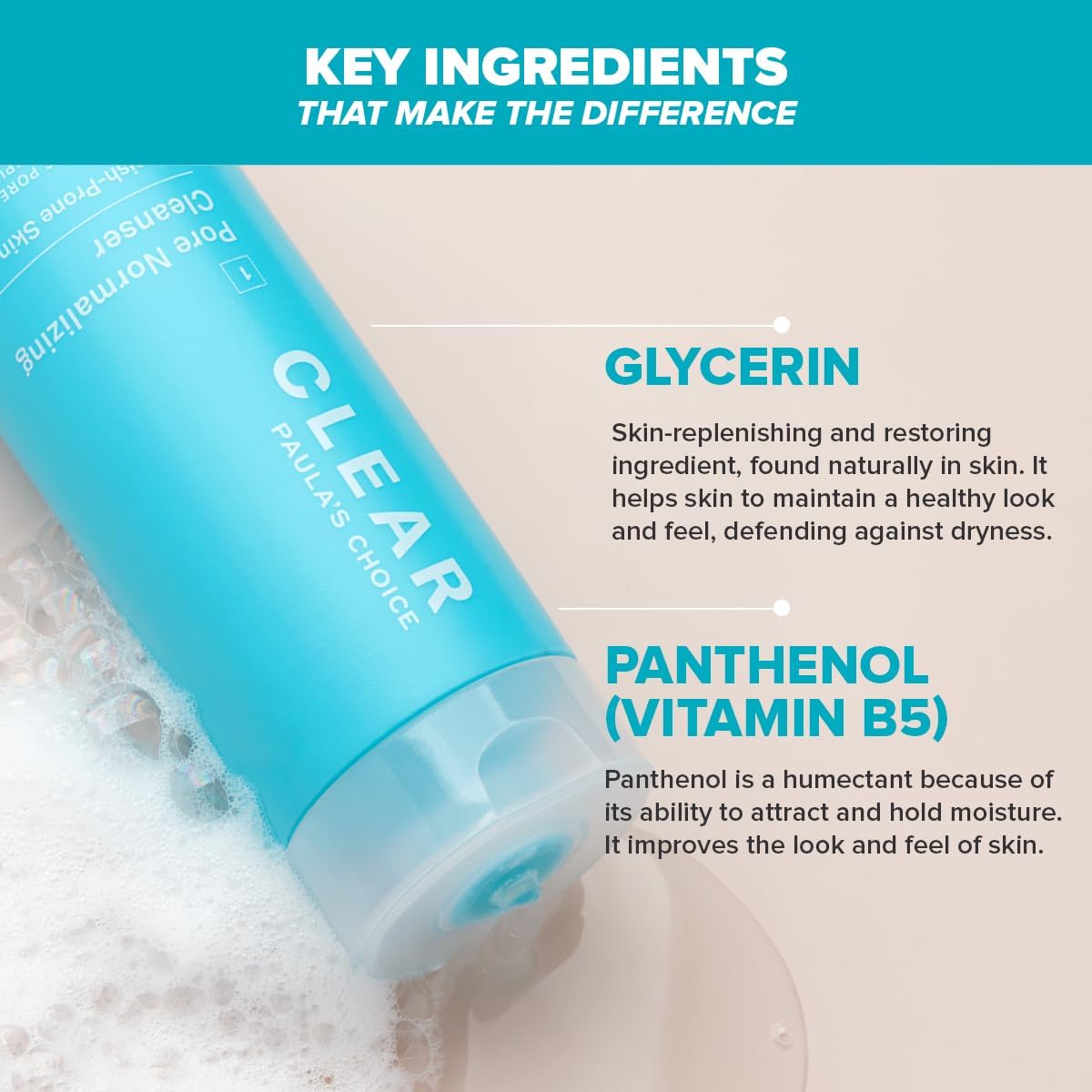 Paula's Choice CLEAR Pore Normalizing Cleanser - Cleansing Gel & Makeup Remover - Removes Pore Clogging Impurities & Blackheads - with Salicylic Acid - All Skin Types - 177 ml