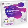 Omnitex Premium Rinse Free Shampoo Cap - Microwaveable | With Conditioner & Vitamins | Nourish & Protect with Herbal Extracts & Barrier Cream | No Water, No Parabens, Latex Free, Alcohol Free