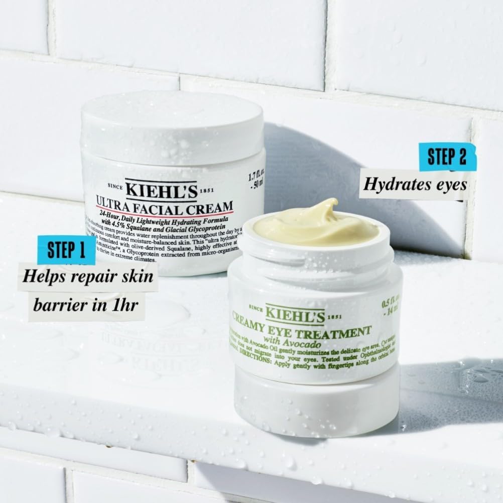 Kiehl's Ultra Facial Cream, Face Moisturiser For Women & Men, Suitable for All Skin Types, Fragrance-Free