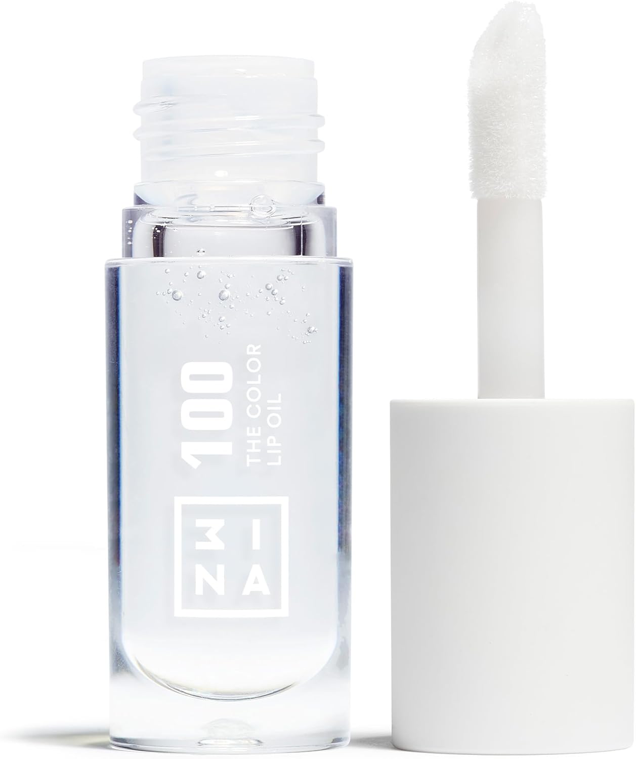 3INA MAKEUP - The Color Lip Oil 100 - Crystal clear Lip Gloss with 24h Hydration & Hyaluronic Acid - Lipstick & Lip Balm
