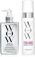 COLOR WOW Long-Lasting Blow Dry Bundle – Blowouts that last for days; Go big with Xtra Large Volumizer and go frizz-free with Dream Coat anti-frizz spray; heat protection