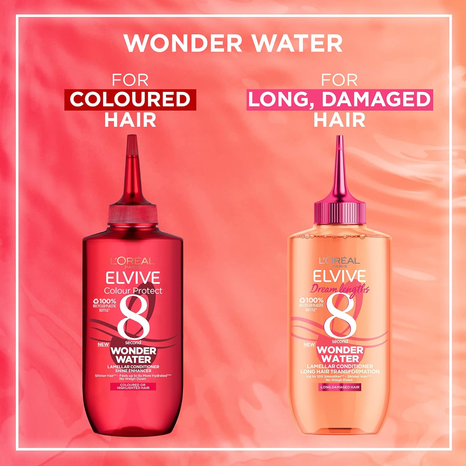 L'Oréal Paris Wonder Water, Liquid Hair Conditioner by Elvive Colour Protect 200ml