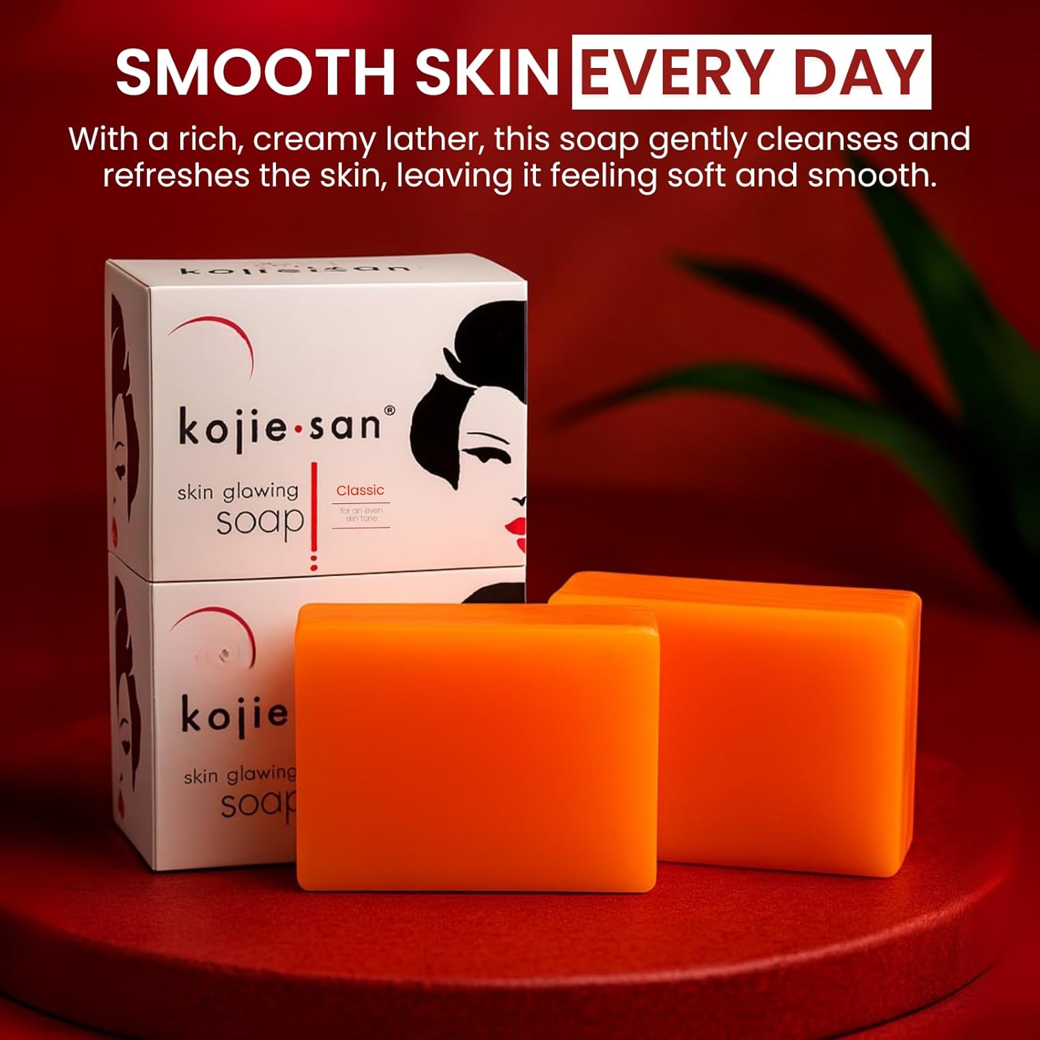 Kojie San Skin Lightening Kojic Acid Soap 135g, 2 Pack by Kojie San