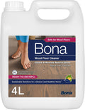 Bona Wood Floor Cleaner Liquid, Residue Free, Streak Free, Suitable for Hardwood, Solid Wood, and Engineered Wood Floors, 4 Litre