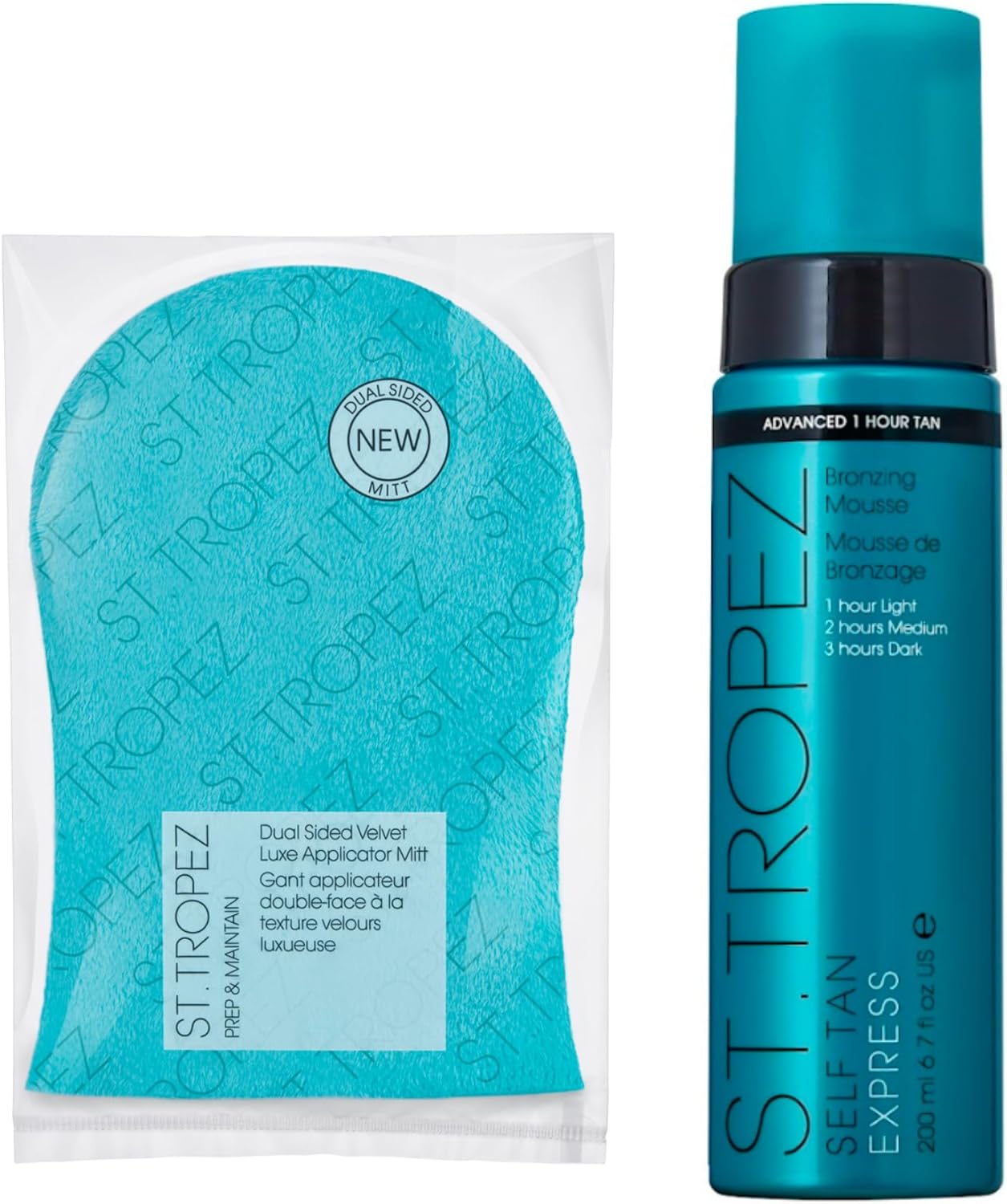 St.Tropez Self Tan Express Mousse, Fast Acting Fake Tan, Develops in 1-3 Hours, Streak-Free Finish, Vegan, Natural & Cruelty Free, 200 ml