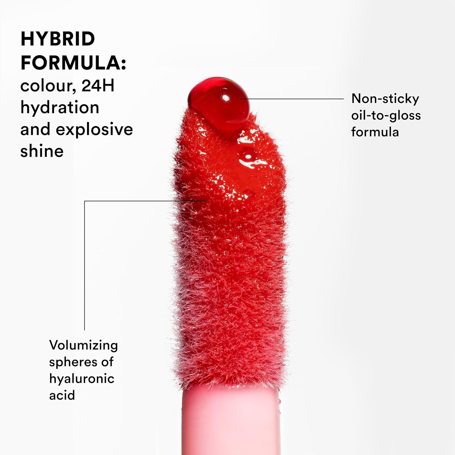 3INA MAKEUP - The Color Lip Oil 100 - Crystal clear Lip Gloss with 24h Hydration & Hyaluronic Acid - Lipstick & Lip Balm