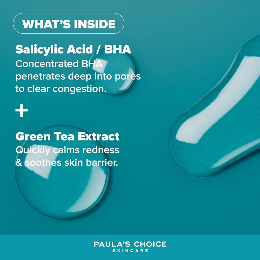 Paula's Choice SKIN PERFECTING 2% BHA Liquid Exfoliant - Face Exfoliating Peeling Fights Blackheads & Enlarged Pores - for a Healthy Glow - with Salicylic Acid - Combination & Oily Skin - 118 ml