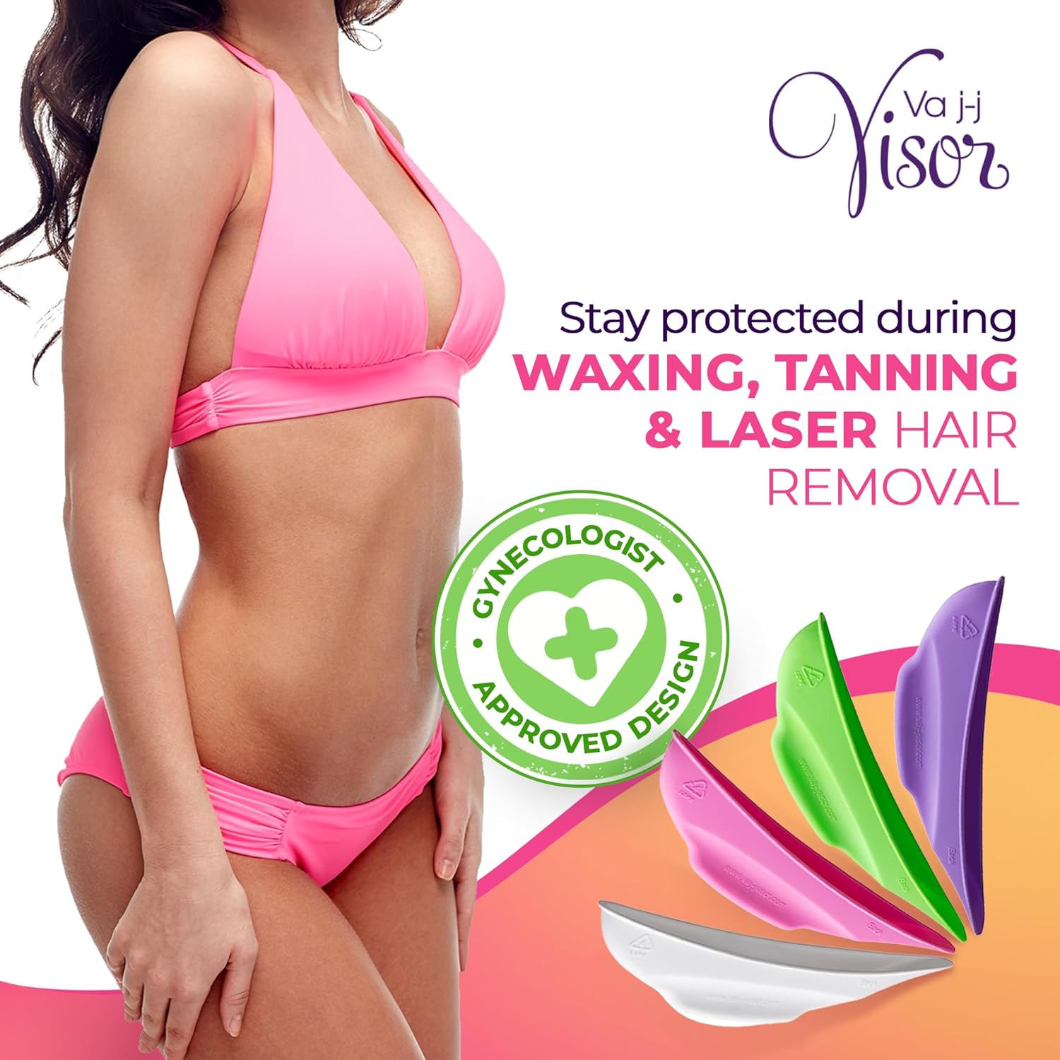 Pink Women’s Intimate Protection Shield, Reusable Modesty Guard for Brazilian Waxing, Laser Hair Removal & Spray Tanning, Single Pack