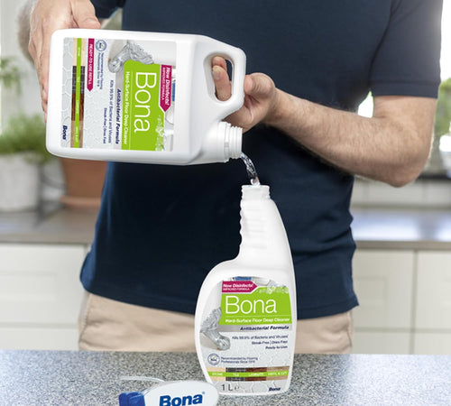 Bona OxyPower Hard-Surface Floor Cleaner Liquid, Bona Floor Cleaner for Stone, Tile, Laminate, LVT Floors, 1 Litre Spray Bottle