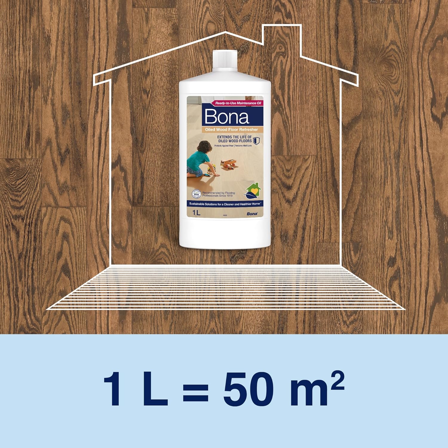 Bona Oiled Wood Floor Refresher, 1 Litre