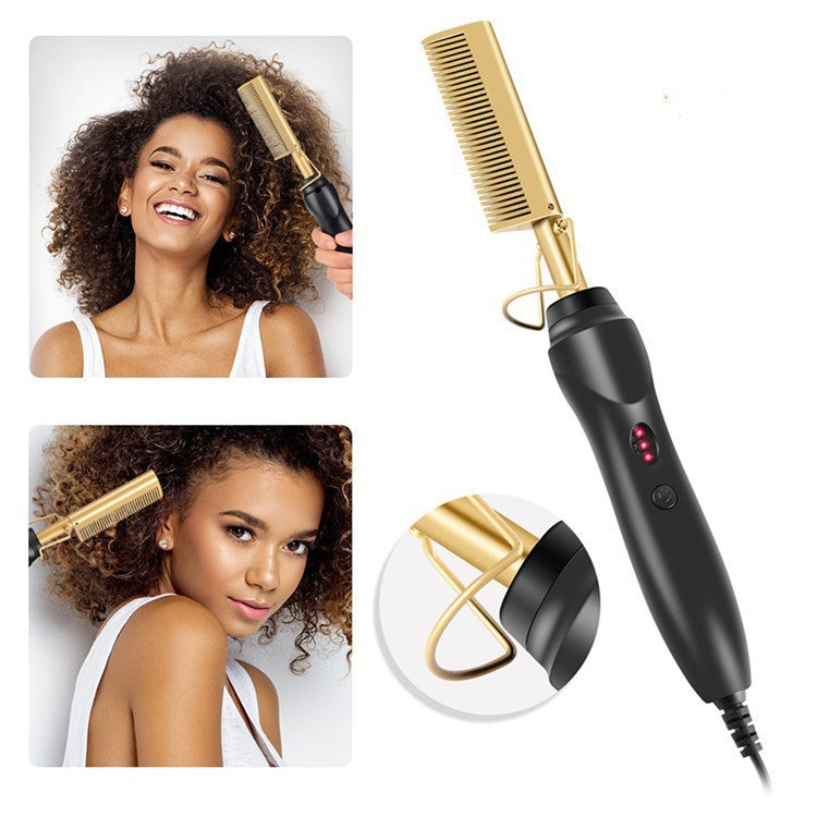 Professional Electric Hot Comb Hair Straightener
