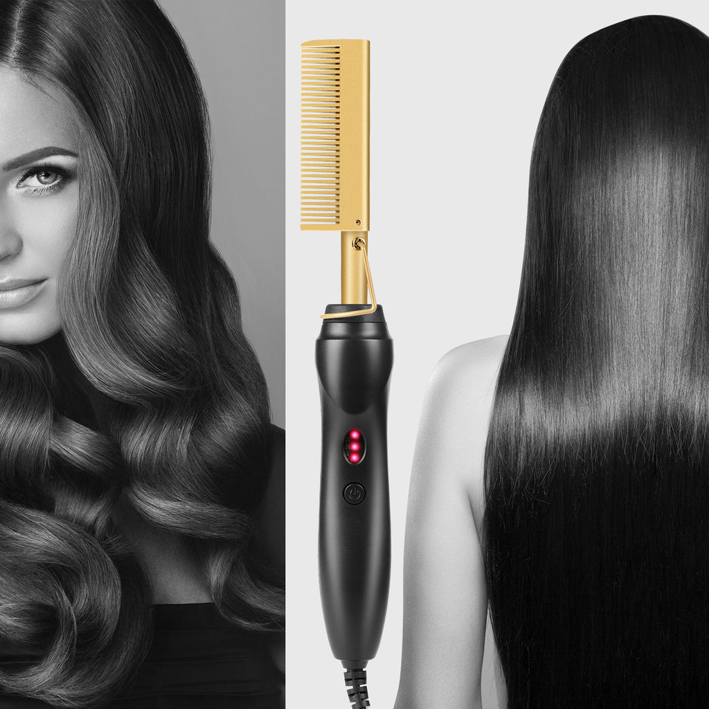 Professional Electric Hot Comb Hair Straightener