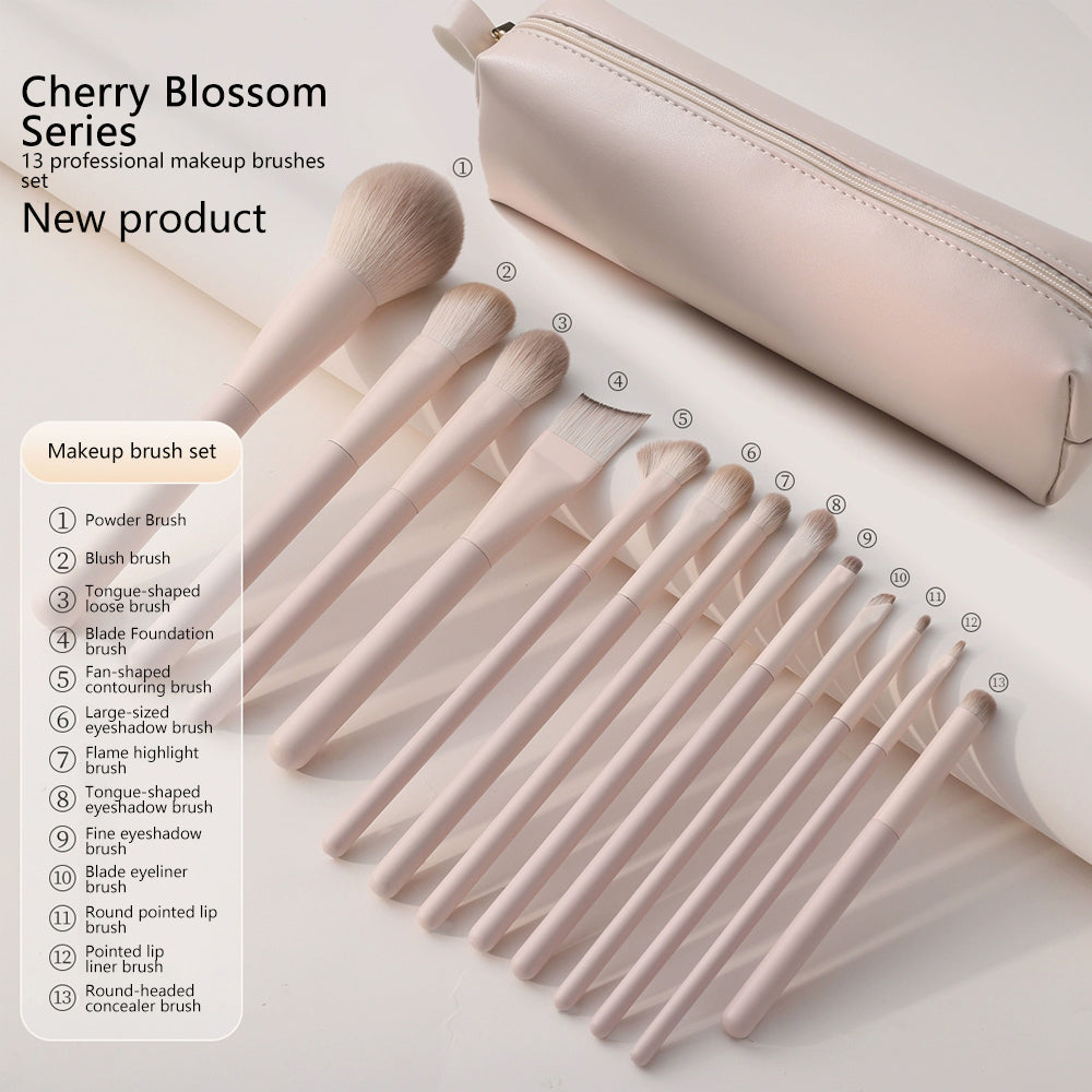 13-Piece Professional Makeup Brush Set