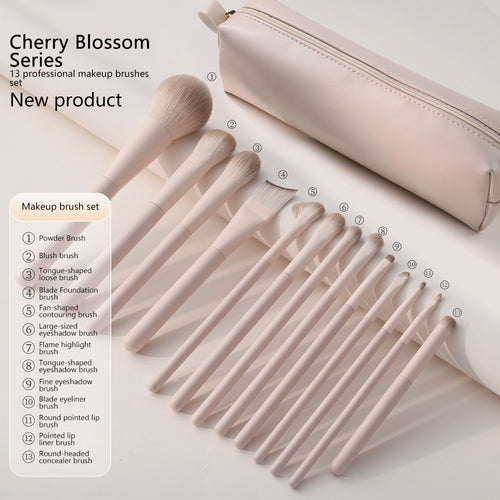 13-Piece Professional Makeup Brush Set