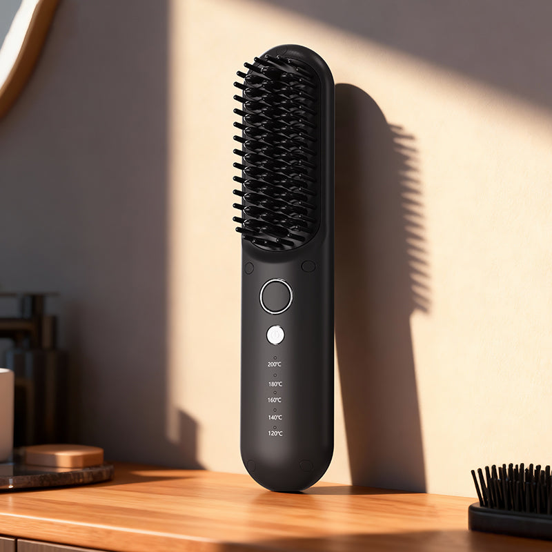 Mini Portable Hair Straightening Brush