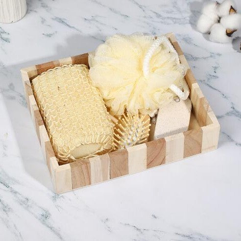 Luxury 5-Piece Wooden Bath & Body Gift Set