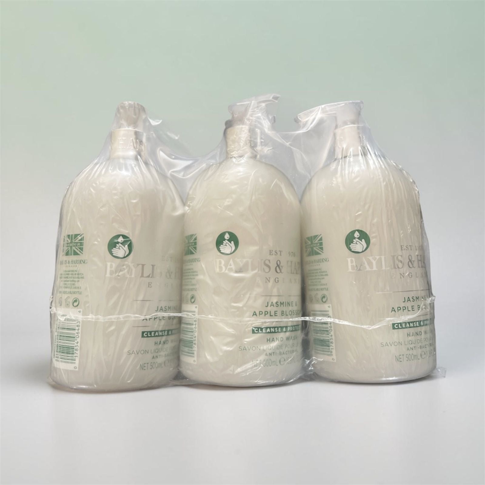 Baylis & Harding Jasmine & Apple Blossom Anti-Bacterial Hand Wash – 500ml (Pack of 3)